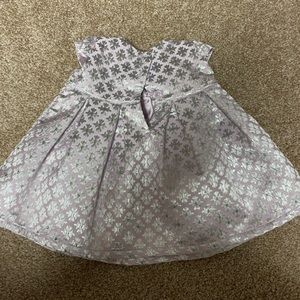 Lavender & silver special occasion dress with bloomers